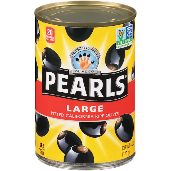 Pearls Pearls Large Pitted Ripe Olives 6 oz., PK12 4422315 - main